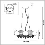 Подвесная люстра Odeon Light Ulla 4636/4 Image 3