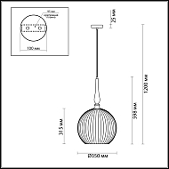 Подвесной светильник Odeon Light Runga 4765/1 Image 3