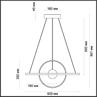 Подвесной светодиодный светильник Odeon Light Lond 4031/40L Image 3