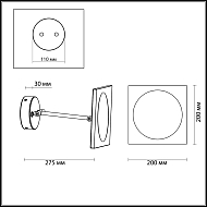 Настенный светильник-зеркало Odeon Light Mirror 4679/6WL Image 3