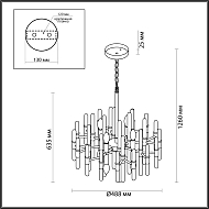 Подвесная люстра Odeon Light Stika 4988/8 Image 2