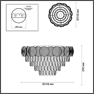 Потолочная люстра Odeon Light Catris 4972/5C Image 3