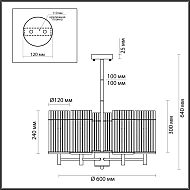 Подвесная люстра Odeon Light Formia 4809/5 Image 3