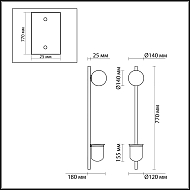 Настенный светильник Odeon Light Flower 4682/1WB Image 2