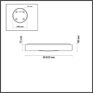 Потолочный светодиодный светильник Odeon Light Lunor 4948/60CL Image 2