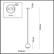 Подвесной светодиодный светильник Odeon Light Mia 4228/8L Image 1