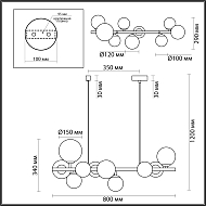 Подвесная люстра Odeon Light Tovi 4818/10 Image 3