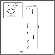 Подвесной светодиодный светильник Odeon Light Spindle 4792/28L Image 2