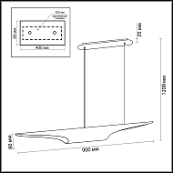 Подвесной светильник Odeon Light Whitney 3816/50WG Image 3