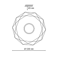 Настенно-потолочный светодиодный светильник Sonex Prisa 2057/EL Image 3