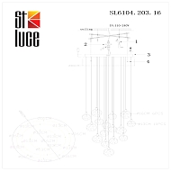 Подвесная светодиодная люстра ST Luce Montecelio SL6104.203.16 Image 3