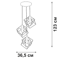 Подвесная люстра Vitaluce V4943-1/3S Image 3