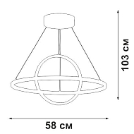 Подвесной светодиодный светильник Vitaluce V4676-1/2S Image 3