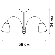 Потолочная люстра Vitaluce V3736-9/5PL Image 1