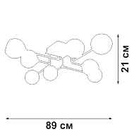 Потолочная люстра Vitaluce V4795-1/8PL Image 2