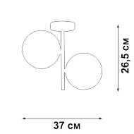 Потолочная люстра Vitaluce V2936-7/2PL Image 2