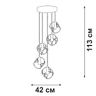 Подвесная люстра Vitaluce V4931-1/5S Image 1