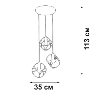 Подвесная люстра Vitaluce V4931-1/3S Image 1