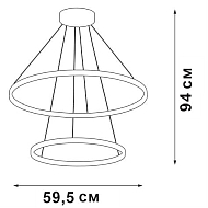 Подвесной светодиодный светильник Vitaluce V4600-0/2S Image 2