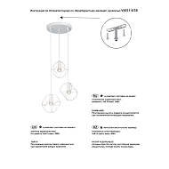 Подвесная люстра Vitaluce V4931-0/3S Image 3