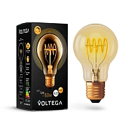 Лампа светодиодная диммируемая Voltega E27 4W 2000К прозрачная VG10-A60GE27warm4W-FB 7078 - купить онлайн в интернет-магазине Люстра-Тут (Санкт-Петербург) недорого