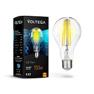 Лампа светодиодная филаментная Voltega E27 15W 2800К прозрачная VG10-A1E27warm15W-F 7104 - купить онлайн в интернет-магазине Люстра-Тут (Санкт-Петербург) недорого