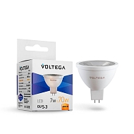 Лампа светодиодная Voltega GU5.3 7W 2800К прозрачная 7062 - купить онлайн в интернет-магазине Люстра-Тут (Санкт-Петербург) недорого
