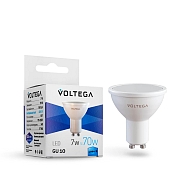 Лампа светодиодная Voltega GU10 7W 4000К матовая VG2-S2GU10cold7W 7057 - купить онлайн в интернет-магазине Люстра-Тут (Санкт-Петербург) недорого