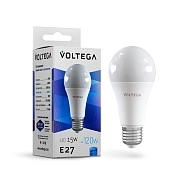 Лампа светодиодная Voltega E27 15W 4000K матовая VG2-A60E27cold15W 7157 Image 1