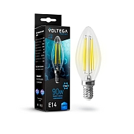 Лампа светодиодная Voltega E14 6,5W 4000K прозрачная VG10-C35E14cold9W-F 7135 Image 0
