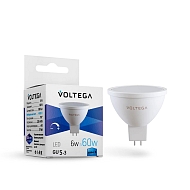 Лампа светодиодная диммируемая Voltega GU5.3 6W 4000K матовая VG2-S1GU5.3cold6W-D 7171 - купить онлайн в интернет-магазине Люстра-Тут (Санкт-Петербург) недорого