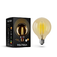 Лампа светодиодная филаментная Voltega E27 6W 2800K золотая VG10-G95GE27warm6W 7084 - купить онлайн в интернет-магазине Люстра-Тут (Санкт-Петербург) недорого