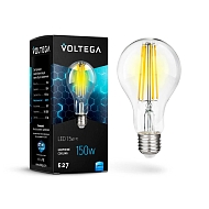 Лампа светодиодная филаментная Voltega E27 15W 4000К прозрачная VG10-A1E27cold15W-F 7103 - купить онлайн в интернет-магазине Люстра-Тут (Санкт-Петербург) недорого