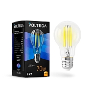 Лампа светодиодная Voltega E27 7W 2800K прозрачная VG10-A60E27warm7W-F 7140 Image 0